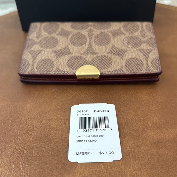 Coach Brown Card Holder - Picture 2 of 5